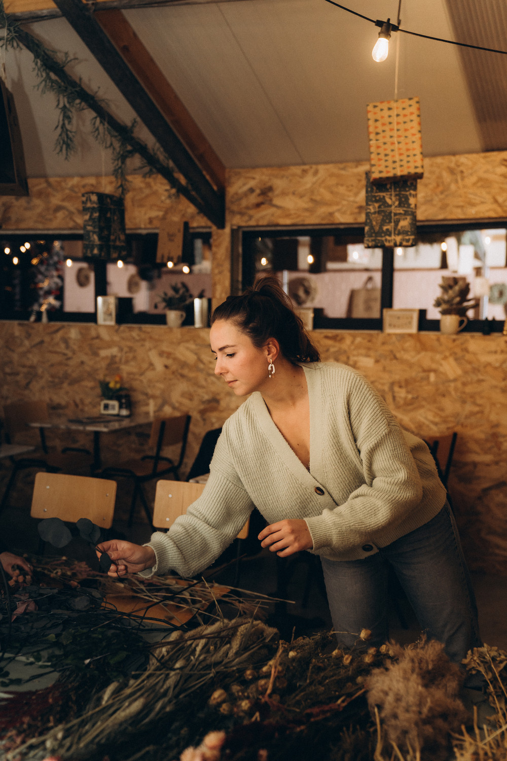 Bloemen die blijven – maak je eigen droogbloemenkrans - Workshop - Foto
